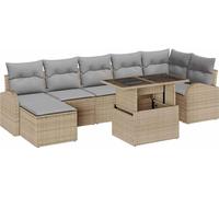 Ensemble de canapé de jardin avec coussin 8 pc Poly rotin Sièges vidaXL vidaXL