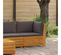 vidaXL Table d'appoint de jardin en bois massif d'acacia marron 60 x 60 x 30 cm