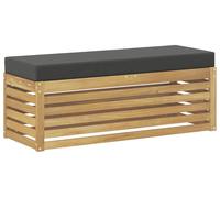 Ensemble de canapés d'extérieur vidaXL, blanc et anthracite, 115 x 43 x 45 cm