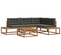 Ensemble de canapés d'extérieur vidaXL, couleur naturelle et anthracite