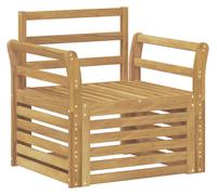 Ensemble de canapés d'extérieur vidaXL en bois massif d'acacia blanc