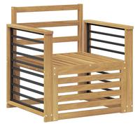 Ensemble de canapés d'extérieur vidaXL en bois massif d'acacia blanc