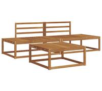 Ensemble de canapés d'extérieur vidaXL en bois massif d'acacia naturel