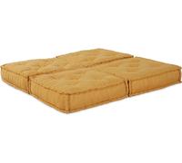 Ensemble de canapés modulaires vidaXL, 2 pièces, jaune, 140 x 70 x 36 cm, tissu