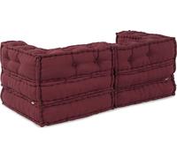 Ensemble de canapés modulaires vidaXL, 2 pièces, marron, 140 x 70 x 56 cm
