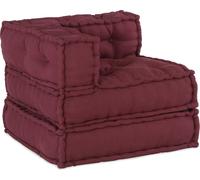 Ensemble de canapés modulaires vidaXL, 3 pièces, tissu marron