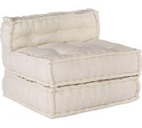 Ensemble de canapés modulaires vidaXL, 4 pièces, tissu crème
