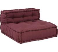 Ensemble de canapés modulaires vidaXL, 4 pièces, tissu marron