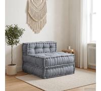 Ensemble de canapés modulaires vidaXL, gris, 70 x 70 x 56 cm, tissu