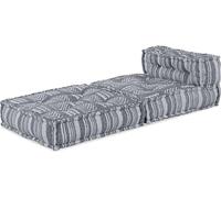 Ensemble de canapés modulaires vidaXL, imprimé gris, 70 x 70 x 56 cm, tissu