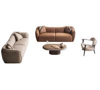 Ensemble de canapés t élégant avec fauteuil moderne et table raffinée