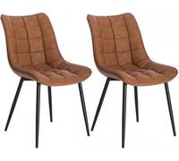 Ensemble de canapés-tables basse Kunstleer - Marron clair - Lot de 2 - Salon et chambre à coucher