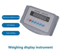Ensemble de capteurs de pesée 8T - Balance de table - Affichage - Capacité : 0 à 8000 kg - Module de pesée à cisaillement - Adaptée pour peser des camions, des palettes ou du bétail - 220V (norme euro
