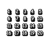 Ensemble de capuchons d ' organisation pour trousse à, 1 à 20 capuchons numérotés en silicone, cache-embouts à enfiler pour bureaux d ' école et pratique du dessin, capuchons de crayon numérotés,