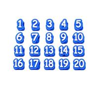 Ensemble de capuchons d ' organisation pour trousse à, 1 à 20 capuchons numérotés en silicone, cache-embouts à enfiler pour bureaux d ' école et pratique du dessin, capuchons de crayon numérotés,