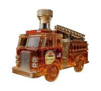 Ensemble de carafe à liqueur, verrerie camion de pompiers, 14 x 6 x 9 cm, design de 300 ml avec construction pour whisky, unité de rangement de bouteille, fixation de bar, accessoires de bureau à