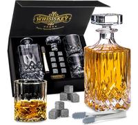 Ensemble de carafe à whisky de luxe avec verres et pierres à whisky