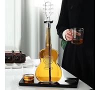 Ensemble de carafe à whisky personnalisé de 1000 ml, carafe créative for guitare/violon avec bouchon, distributeur de whisky, anniversaire, coffret cadeau (Color : B)