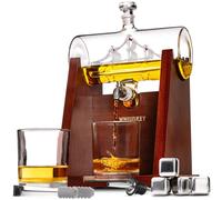 Ensemble de carafes à whisky de 1100 ml avec verres et billes de refroidissement