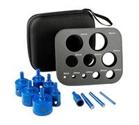 Ensemble de carottes diamantées brasées sous vide 6-50 mm | Traite stable pour le granit, la porcelaine, la brique de clinker, les tuiles, le plastique sans problème