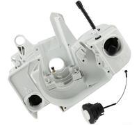 Ensemble de carter de moteur, 1 jeu avec bouchon de carburant, pour tronçonneuses MS210 MS230 MS250, pièce 11230203003, matériau ABS haute résistance, boîtier de rechange pour travaux de coupe
