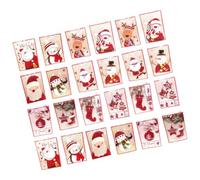 Ensemble de cartes de vœux de Noël avec musique | Lot de 24 notes de vacances assorties en papier cartonné 13 x 19 cm pliées pour partager un groupe et des vœux chaleureux
