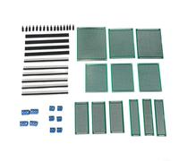 Ensemble de cartes d'expérimentation PCB 48P avec cartes FR4 double face, bornes à vis, poteaux en nylon et connecteurs à broches