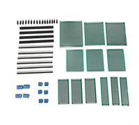 Ensemble de cartes PCB double face polyvalentes pour prototypage électronique avec trous pré-percés et plaquettes en cuivre Comprend des borniers à vis assortis mâles et femelles ainsi que du matériel