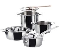 Ensemble de casseroles et poêles Alessi, 7 pièces (Numéro d'article : AJM100S7, EAN : 8003299965984)