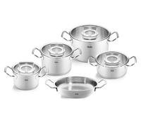 Ensemble de casseroles Fissler Original-Profi Collection, 5 pièces, avec couvercles en verre