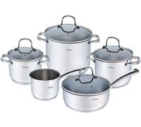 Ensemble de casseroles - KLAUSBERG - KB-7215 - Acier inoxydable 18/10 - 9 pièces - Antiadhésif marbre