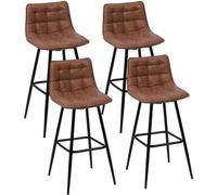 Ensemble de chaises vintage en bois marron