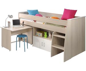 Ensemble de chambre d'adolescent Parisot Charly, 2 pièces, avec lit et bureau