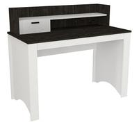 Ensemble de chambre de jeunes Bureau + étagère murale + bibliothèque Meubles pour enfants Blanc 3pcs