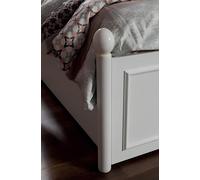 Ensemble de chambre d'enfant rustique blanc lit table de chevet bureau étagère armoire 5pcs.
