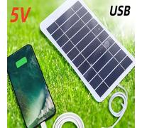 Ensemble de chargeur solaire Type-C - Panneau solaire portable flexible et mini, léger et pliable, haute efficacité de conversion, charge rapide, convient pour les téléphones, les banques d'alimentati