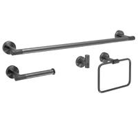 Ensemble De Cintres De Salle De Bain Rea Grid Titane