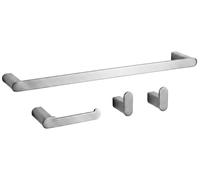 Ensemble De Cintres De Salle De Bain Rea Mati Nickel Brossé