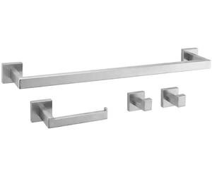 Ensemble De Cintres De Salle De Bain Rea Rio Nickel Brossé
