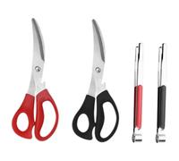 Ensemble De Ciseaux De Cuisine En Acier Inoxydable Pinces Pour Barbecue Ciseaux Pour Volaille Aliments Compacts Réutilisables Faciles À Utiliser Pour La Maison