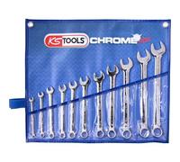 Ensemble de clés à anneau KS Tools CHROMEplus; 1/4''-7/8''; 11 unités