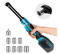 Ensemble de clés à cliquet sans fil compatibles avec Makita 18 V, 80 N.m avec 7 douilles, adaptateur 6,35 mm liquet alimentée 18 V avec lumière LED
