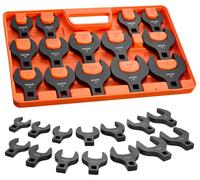 Ensemble de clés à douille VEVOR, entraînement de 1/2 pouce, 14 pièces, métrique, de 27 à 50 mm, en acier allié 40Cr, avec marquages de taille doubles sur les outils et le coffret, idéal pour l'entret