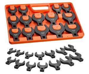 Ensemble de clés à douille VEVOR, entraînement de 1/2 pouce, 14 pièces, métrique, de 27 à 50 mm, en acier allié 40Cr, avec marquages de taille doubles sur les outils et le coffret, idéal pour l'entret