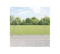 Ensemble de Clôture 2 pièces Acier galvanisé 25 x 1,5 m Durable 3353812