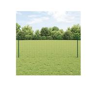 vidaXL Clôture en fil soudé 25 x 0,8 m (l x h) Acier recouvert de PVC