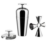Ensemble de cocktails 3 pièces : shaker, passoire et doseur, en acier inoxydable