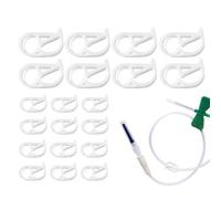 Ensemble de colliers de serrage - 20 pièces, conception élastique de contrôle de débit réglable, système de régulation de l'eau de précision, mécanisme de de tube anti-fuite, clip de