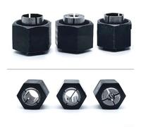 Ensemble de colliers de serrage et écrous pour routeur Bosch compatibles avec les modèles tels que les séries DW6214 et DW616 (6,35 mm)