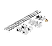 Ensemble De Combinaison Industrielle De Guide Linéaire À Vis T8 | Raccords à vis en acier inoxydable et en aluminium for machines CNC(500mm)